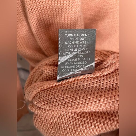 Marled “Hello Summer” Coral Scoop Neck Sweater M - Picture 5 of 7